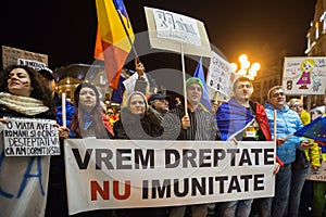 Protest in Romaia