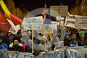 Protest in Romaia