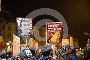 Protest in Romaia