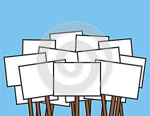 Protest Signs Blank