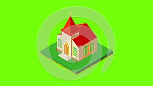 Protestant church icon animation