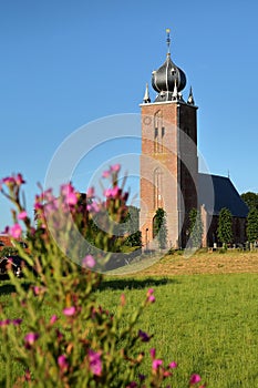 The protestant church or Saint John the Baptist church of Deinum, Friesland, Netherlands