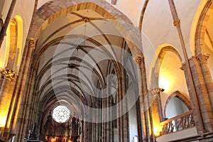 protestant church (saint-thomas) in strasbourg in alsace (france)