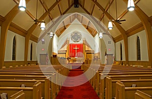 Protestant church sanctuary photo