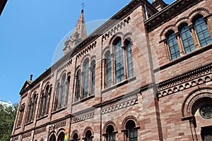 protestant church (temple-neuf) - strasbourg - france