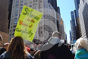 Complicity, Silence, March for Our Lives, Protest, NYC, NY, USA