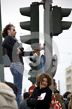 Protesters of athens 09-01-09