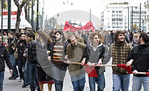 Protesters of athens 09-01-09