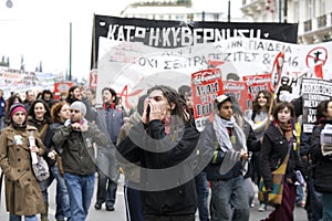 Protesters of athens 09-01-09