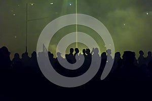 Protesters Silhouettes