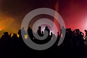 Protesters Silhouettes