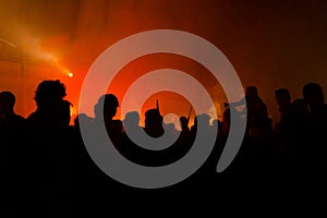 Protesters Silhouettes