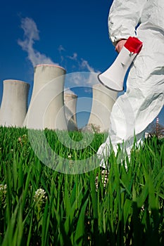 Protesting at Nuclear Plant