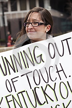 Protesting Sentator Bunning