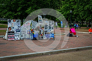 Protestor in Washington DC