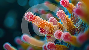 Proteus Mirabilis Bacteria Under a Microscope AI Generated