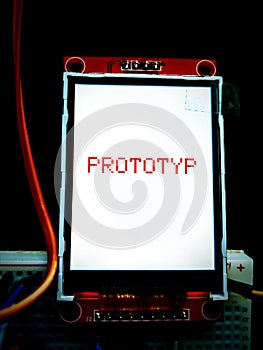Prototype display, start-up