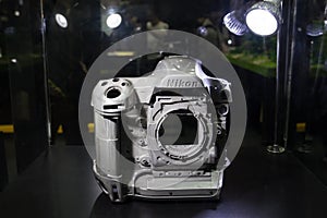 The prototype magnesium alloy of Nikon camera