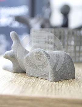 Prototype model of human vertebra 3D printed from polyamide powder