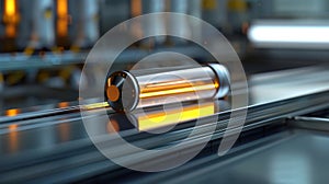 A prototype of a nanopowered battery showcasing its compact size and potential for high efficiency