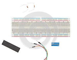Prototype Solderless electrical Breadboard