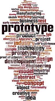 Prototype word cloud photo