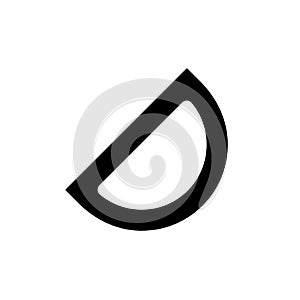 Protractor black glyph ui icon