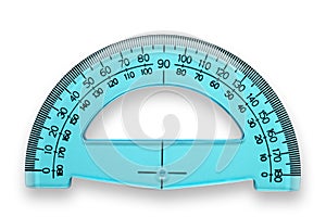 Protractor with clipping photo