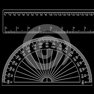 Protractor+ruler photo