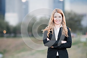 Protrait of young business woman