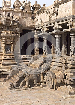 Protruding part of Mandapam with staircase.