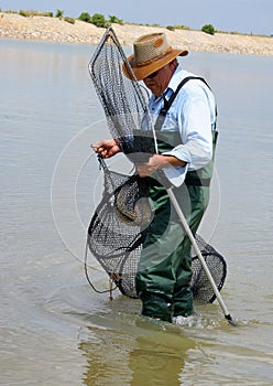 Proud fisherman
