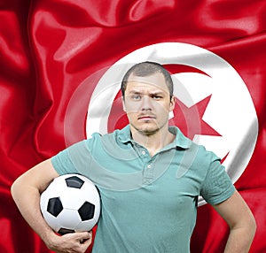 Proud football fan of Tunisia