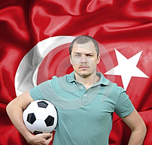 Proud football fan of Turkey