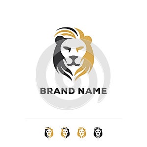 Proud Lion Logo. Nice stylized gentle proud lion. Perfect for consulting, financial, investing, sports, etc.