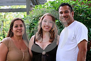 Proud Prom Girl And Parents