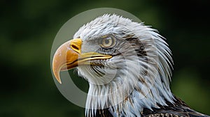 Proudly Soaring: Bald Eagle Honors Memorial Day and 4th of July with American Pride