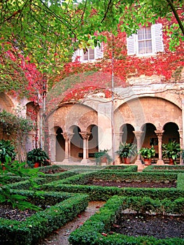 Provence cloister photo