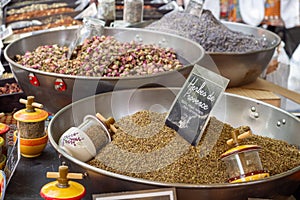 Provence herbs at Arles market