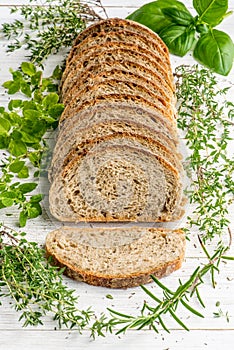 Provence herbs sourdough bread