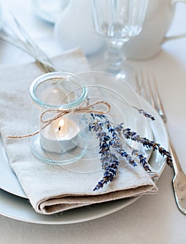 Provence style table setting