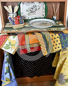 Provence style, tablecloths and items