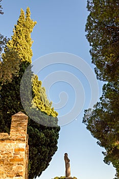 ProvenÃ§al medieval village of Bormes-les-Mimosas in French Riviera