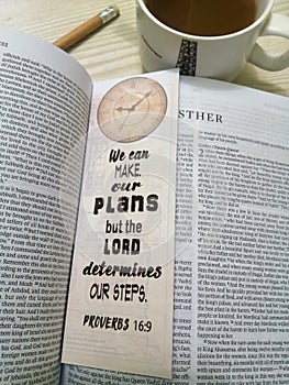 Proverbs 16:9 We can make our plans but the Lord determines our steps.