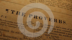 The Proverbs