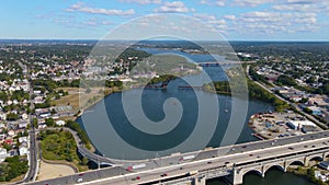 Providence aerial view, Rhode Island RI, USA