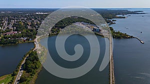 Providence aerial view, Rhode Island RI, USA