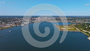 Providence aerial view, Rhode Island RI, USA