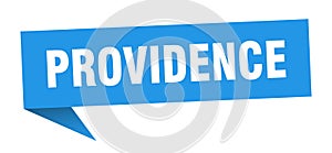 Providence sticker. Providence signpost pointer sign.
