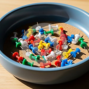 Provides a soft penetrable base commonly used for displaying notes or